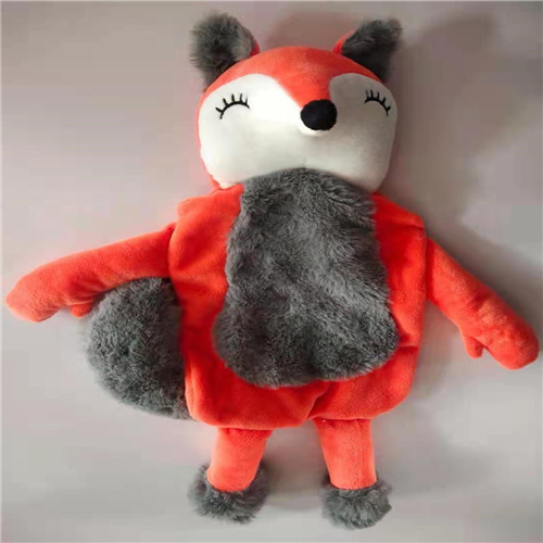 HWBC-1006-Red fox hot water bottle cover